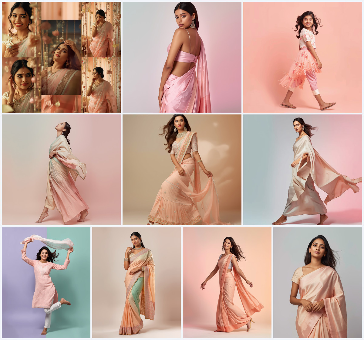 10+ High Contrast Saree AI Prompts to Create Bold Ethnic Photos with Strong Visual Impact - Main Thumbnail