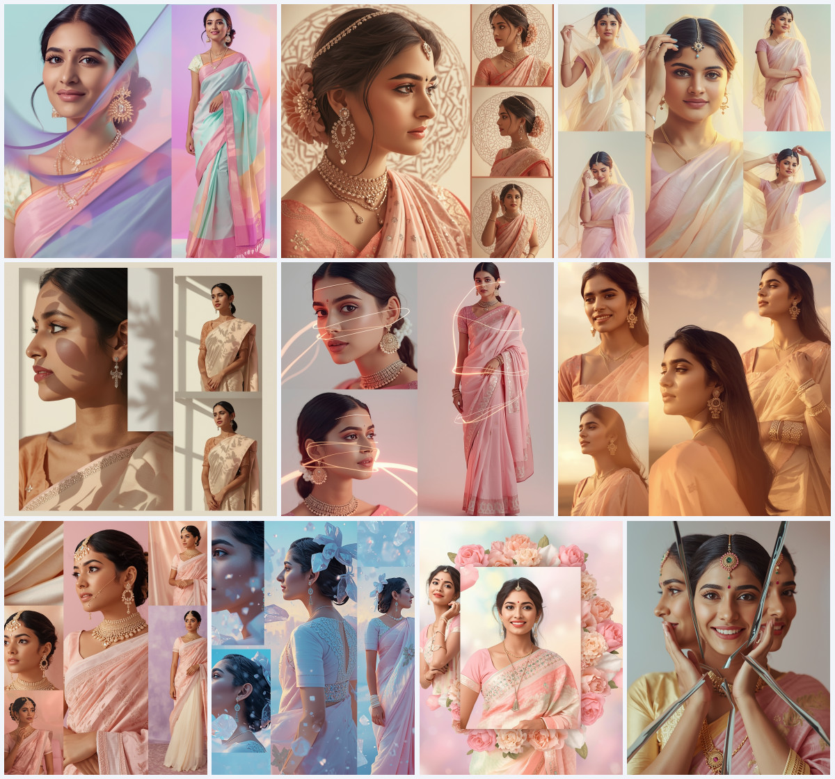 10+ Indoor Saree AI Prompts to Create Cozy and Elegant Ethnic Photos with Soft Lighting - Main Thumbnail