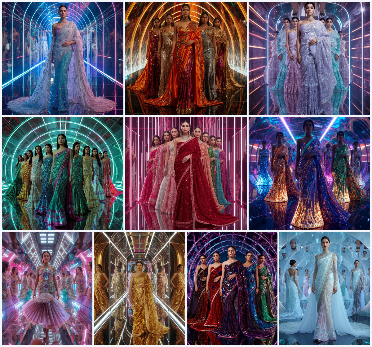 10+ Modern Fusion Saree AI Prompts to Generate Chic Photos for Girls using Gemini, Grok, and ChatGPT - Main Thumbnail
