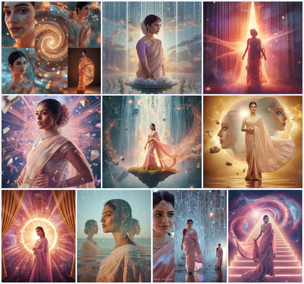 10+ Portrait Style Saree AI Prompts to Create Close-Up Ethnic Photos with Sharp Details