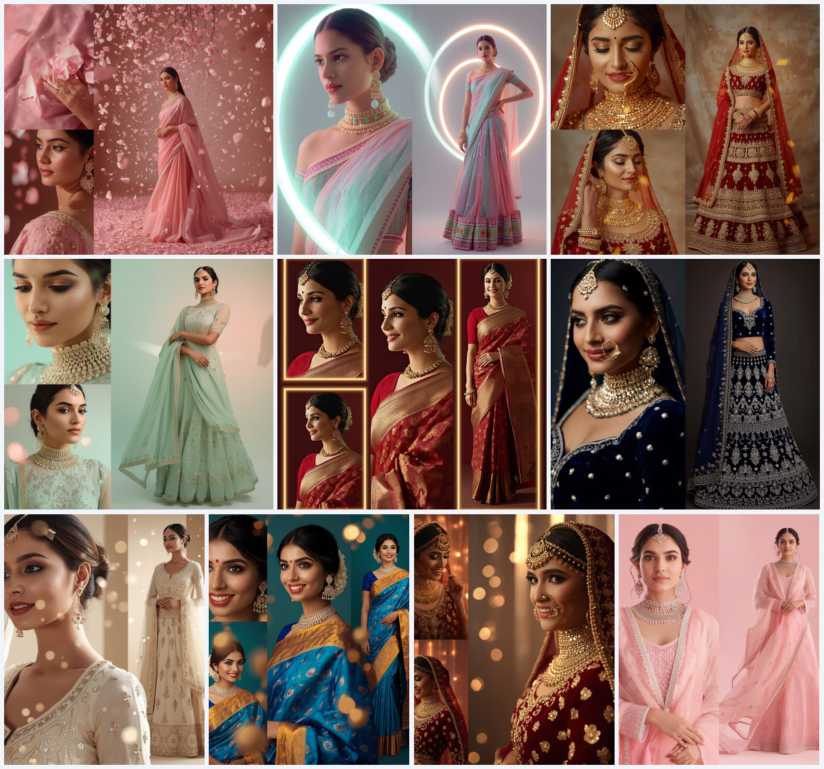 10+ Saree AI Prompts to Create Ultra Realistic Ethnic Photos with Cinematic Lighting and Sharp Detail - Main Thumbnail