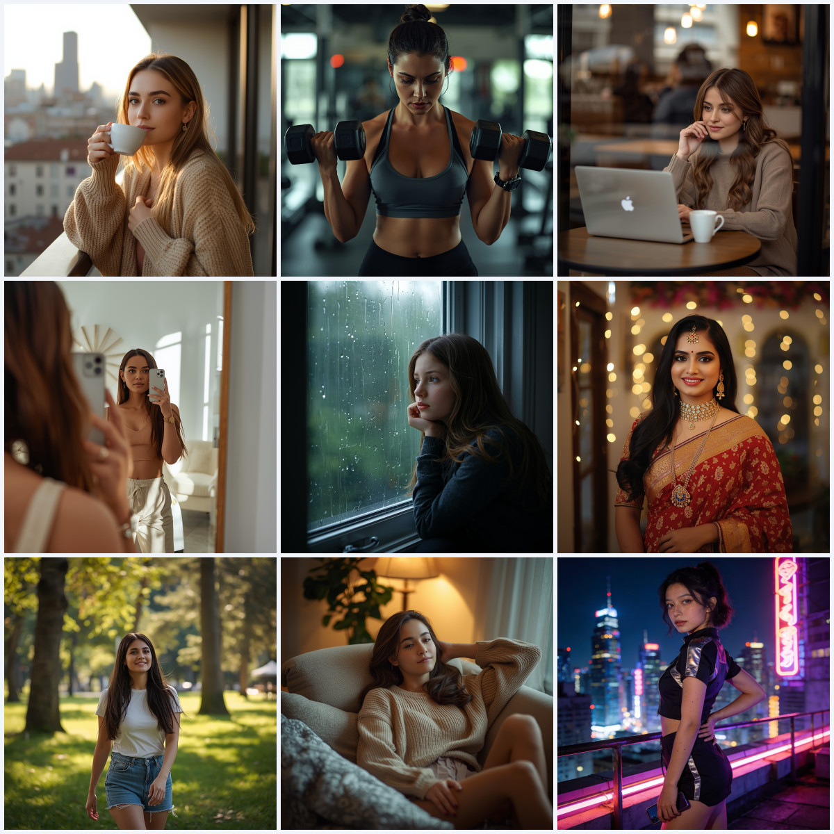 9 AI Prompts for Gorgeous Women Close Up Beauty Shots