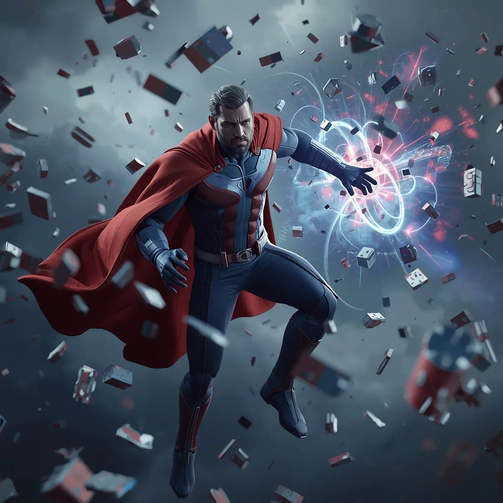 Magneto Metal Manipulation Power Storm Scene | Instagram Influencer Ai Prompt