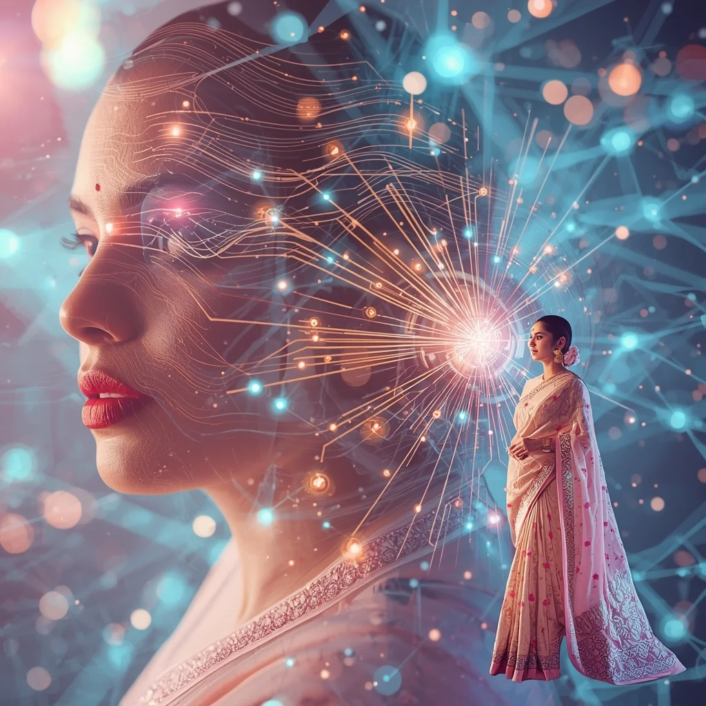Pastel Saree Infinite Neural Pulse Wave Expansion Matrix Cinematic Viral Prompt | Gemini Saree Prompt For Instagram